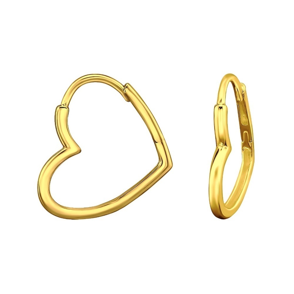 18kt gold plated Sterling Silver Hoop Earring - NWT